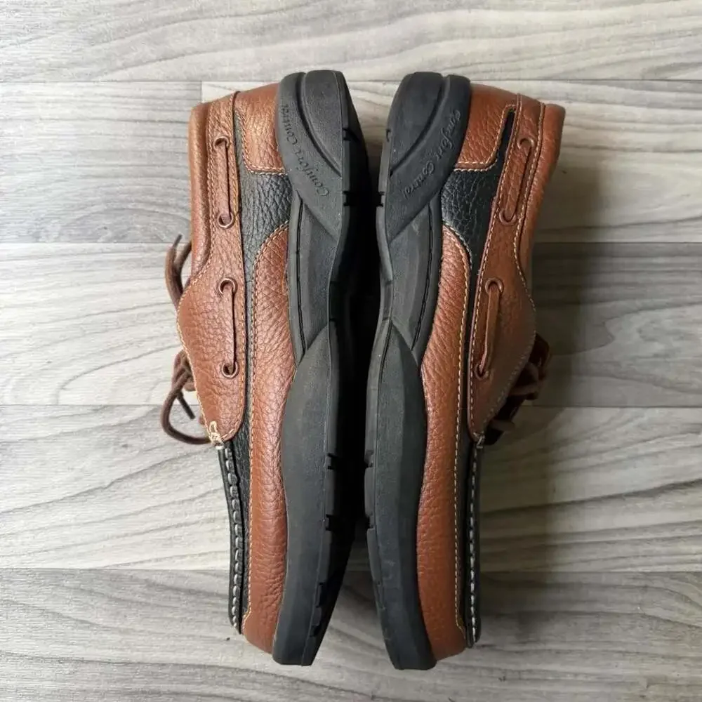 Dr. Comfort Patrick STK#: 8560 Brown Black Leather Oxford Shoes 11XW